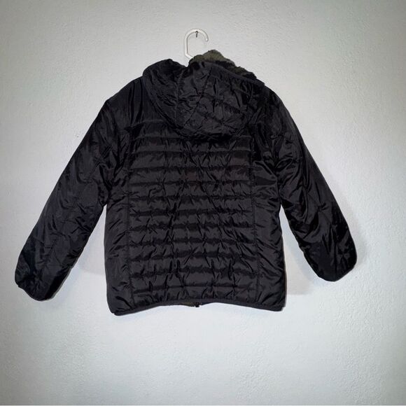Kids Eddie Bauer Reversible Black & Camo Puffer Jacket - Picture 8 of 12